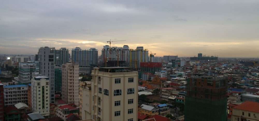 Modern casino landscape in Phnom Penh, Cambodia