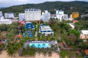 Aerial view of Phu Quoc resort and casino complex