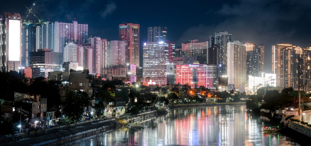 Aerial view of Entertainment City in Manila, Philippines