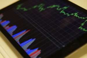 Global digital casino statistics visualization on a digital screen
