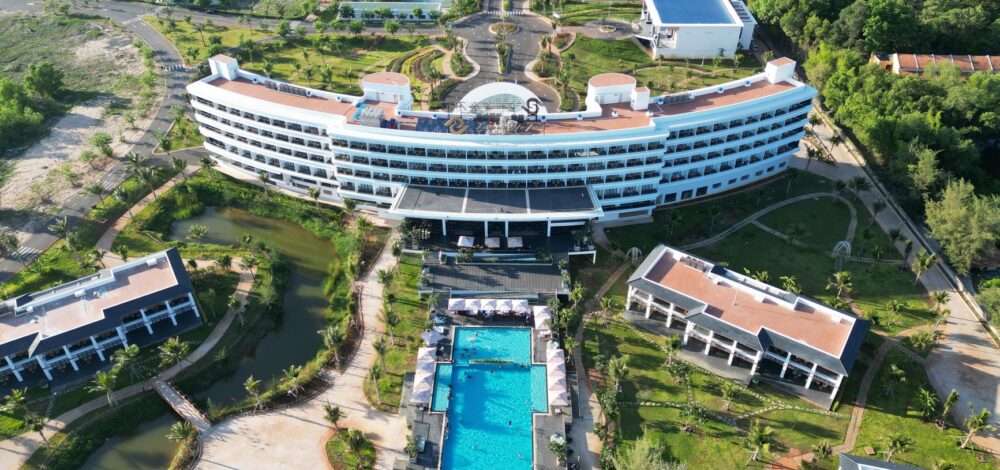 Aerial view of Corona Resort & Casino in Phu Quoc, Vietnam