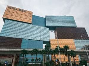 Galaxy Macau resort exterior at night