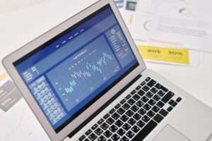 A professional digital dashboard displaying real-time online slot performance metrics