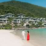 Luxury resort casino landscape in Da Nang, Vietnam