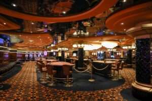 A luxury modern casino interior in Vietnam