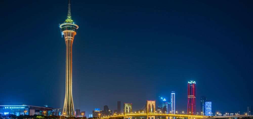 Modern architecture of integrated resorts in Macau