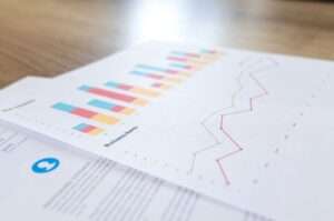 Professional analytics dashboard showing betting market growth trends