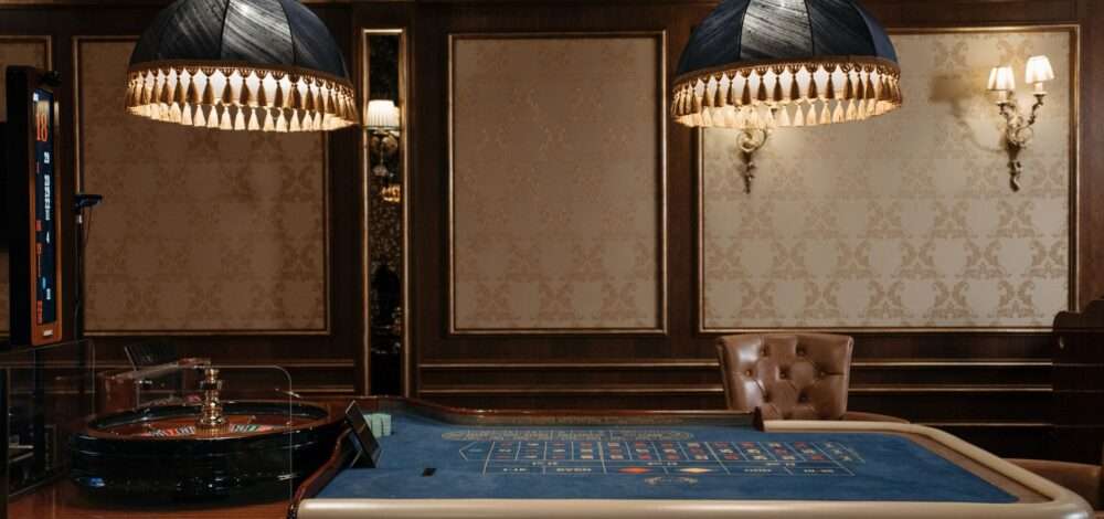 Modern casino interior in Phnom Penh, Cambodia