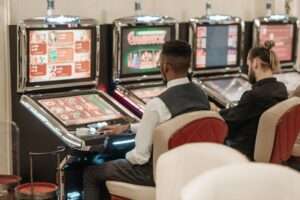 Professional digital casino slot game interface with RTP metrics displayed