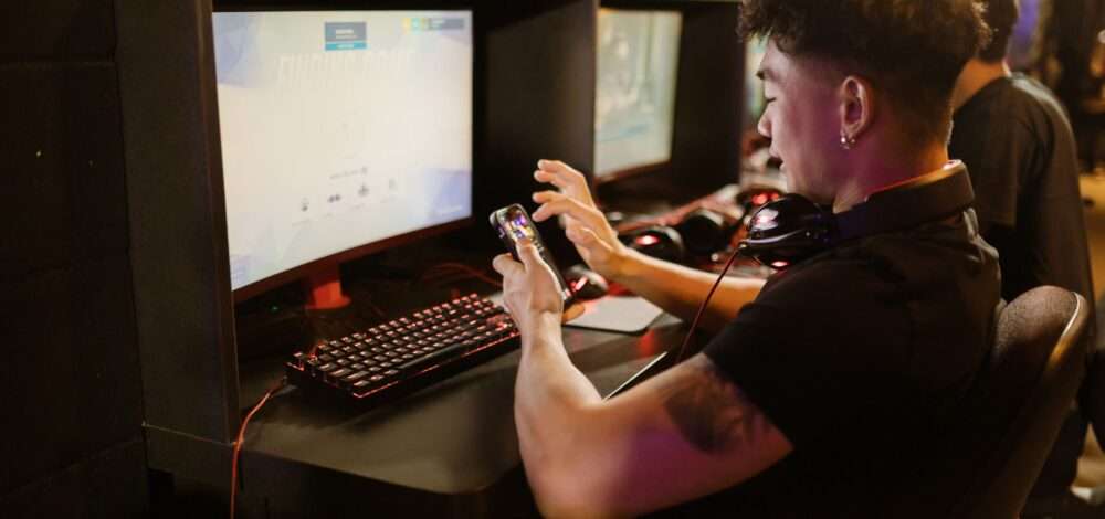 Digital interface showing global esports betting trends and data analytics