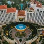 Aerial view of Solaire Resort and Casino in Manila, Philippines