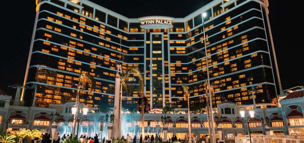 Modern integrated resort skyline in Manila, Philippines