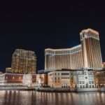 MGM Resorts property exterior view at night